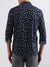 Antony Morato Blue Printed Regular Fit Shirt