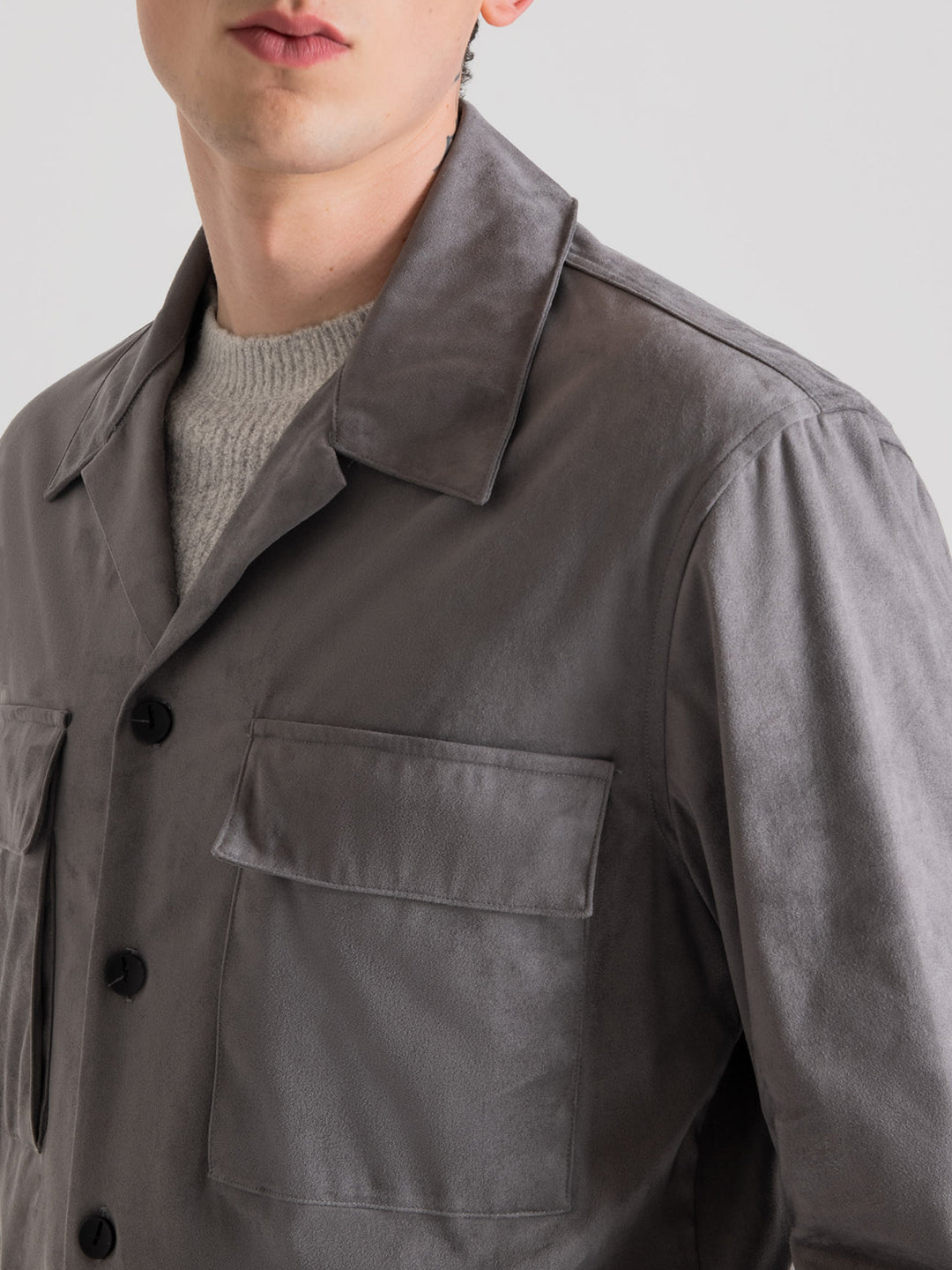 Antony Morato Grey Fashion Regular Fit Shirt