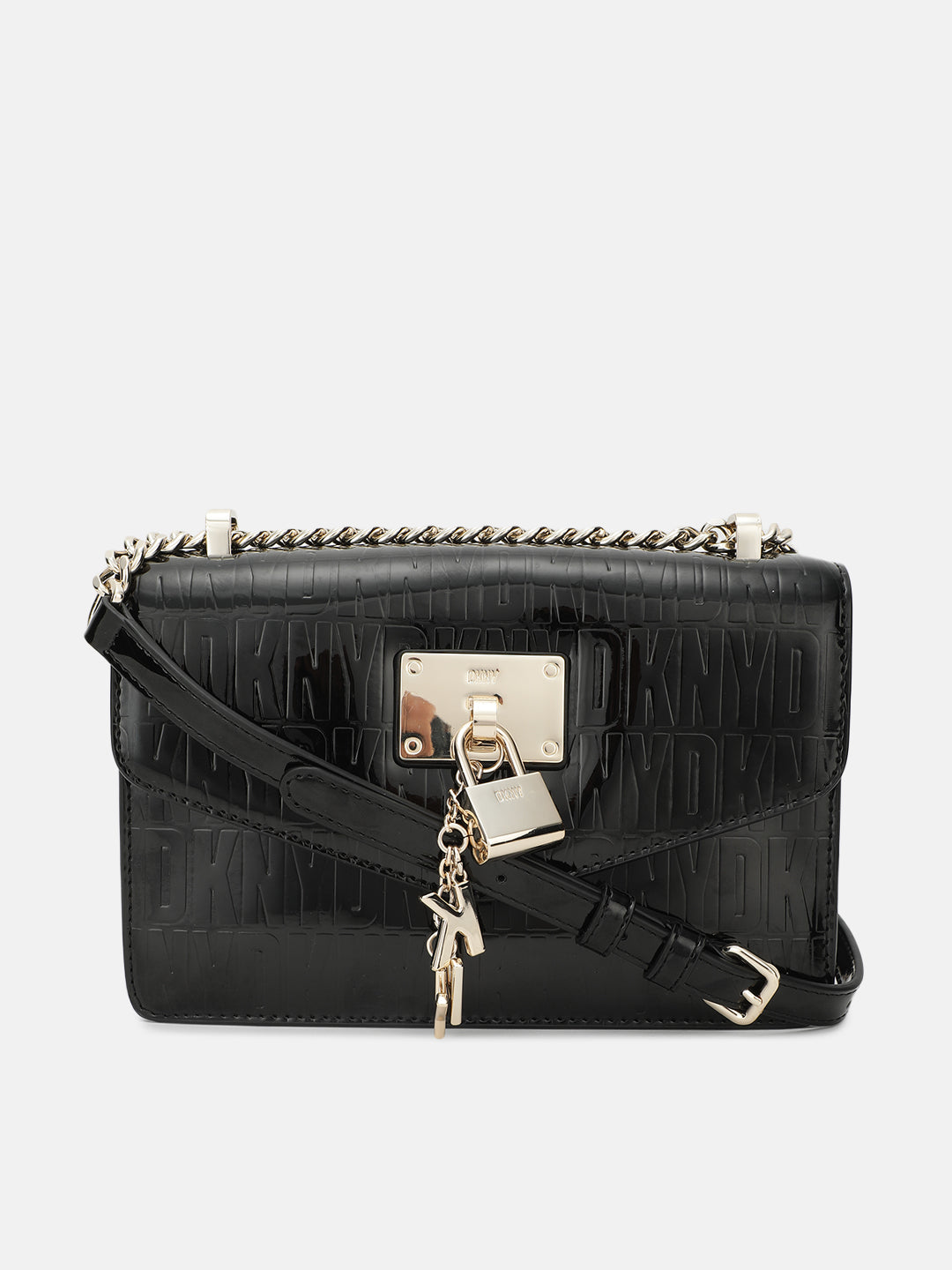 Dkny Women Black Textured Sling Bag