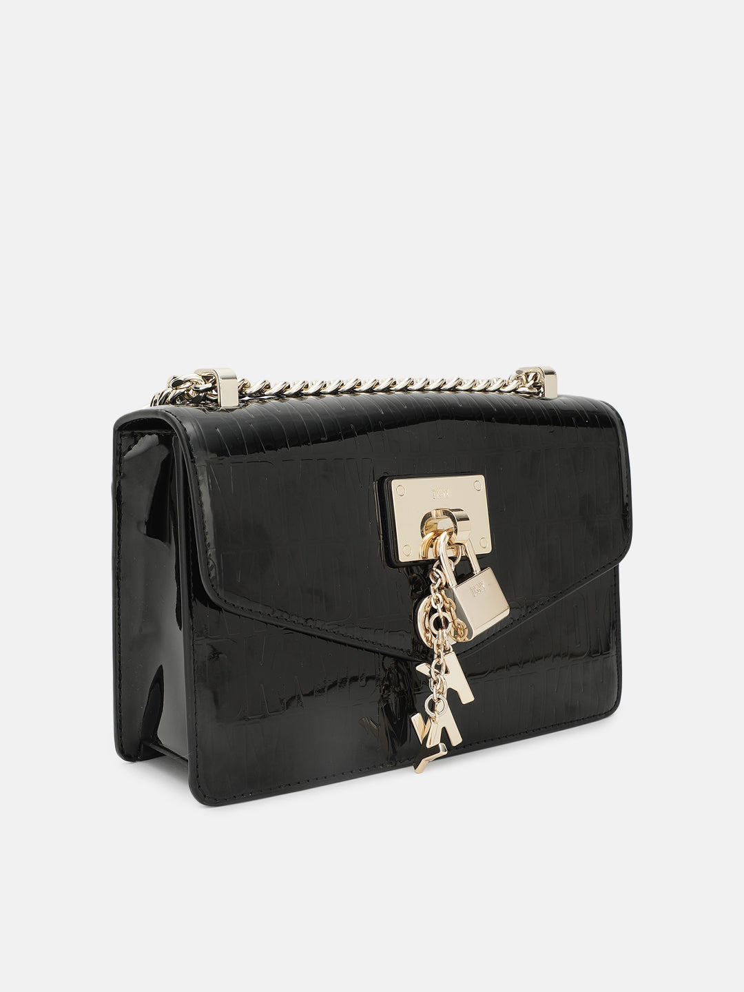Dkny Women Black Textured Sling Bag