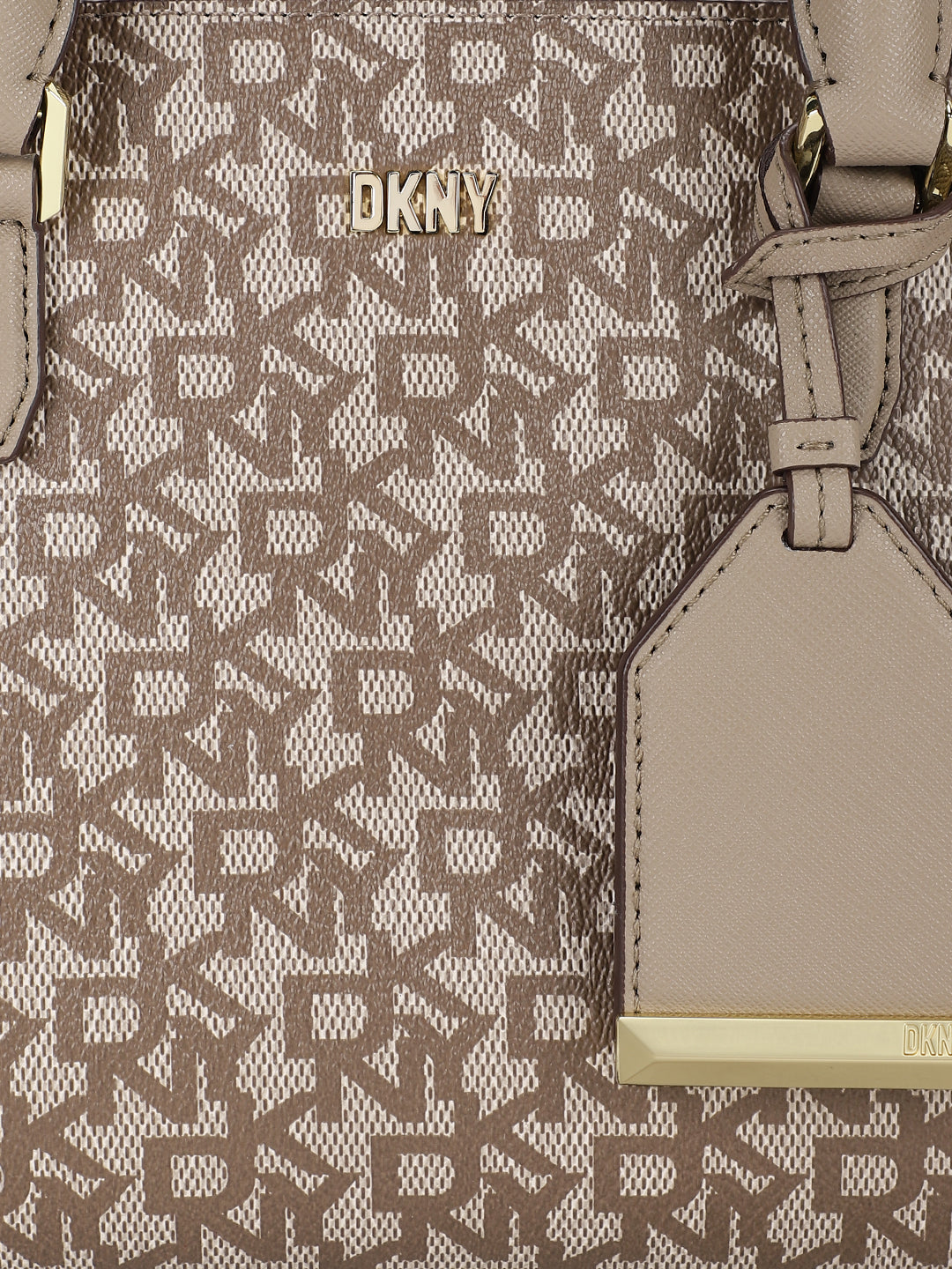 Dkny Women Beige Printed Shoulder Bag