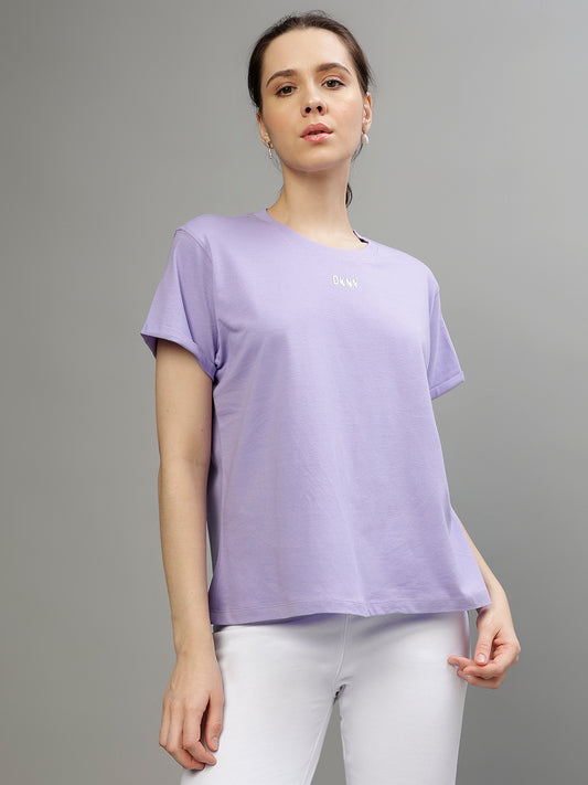 Dkny Purple Fashion Regular Fit T-Shirt