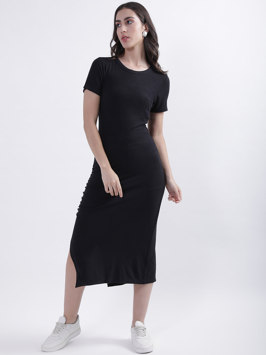 Womens Dresses Ribbed Tshirt Dress Asos Midi Black T Shirt Dress Petite All  Things Golden The