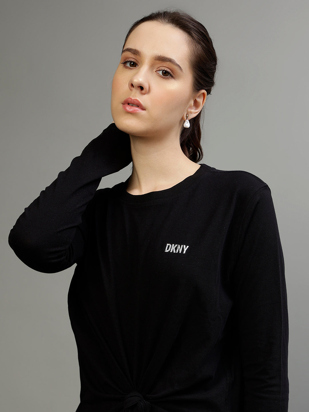 Dkny Black Fashion Regular Fit T-Shirt