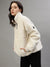 Dkny Women Solid High Neck Full Sleeves Sweater