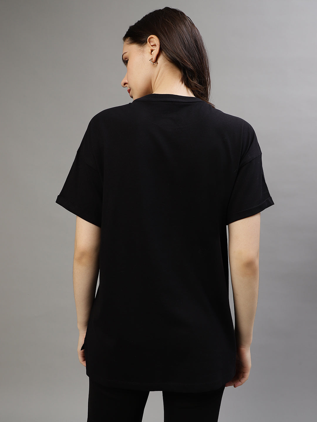 Dkny Black Fashion Printed Regular Fit T-Shirt