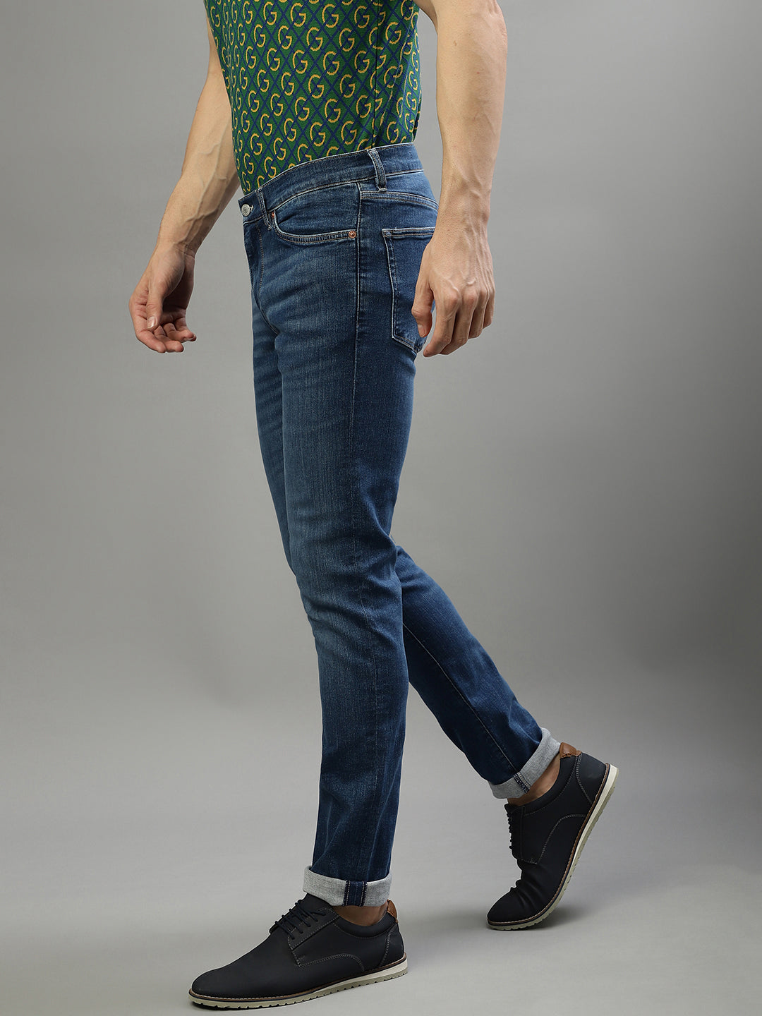 Gant Men Blue Washed Extra Slim Fit Jeans