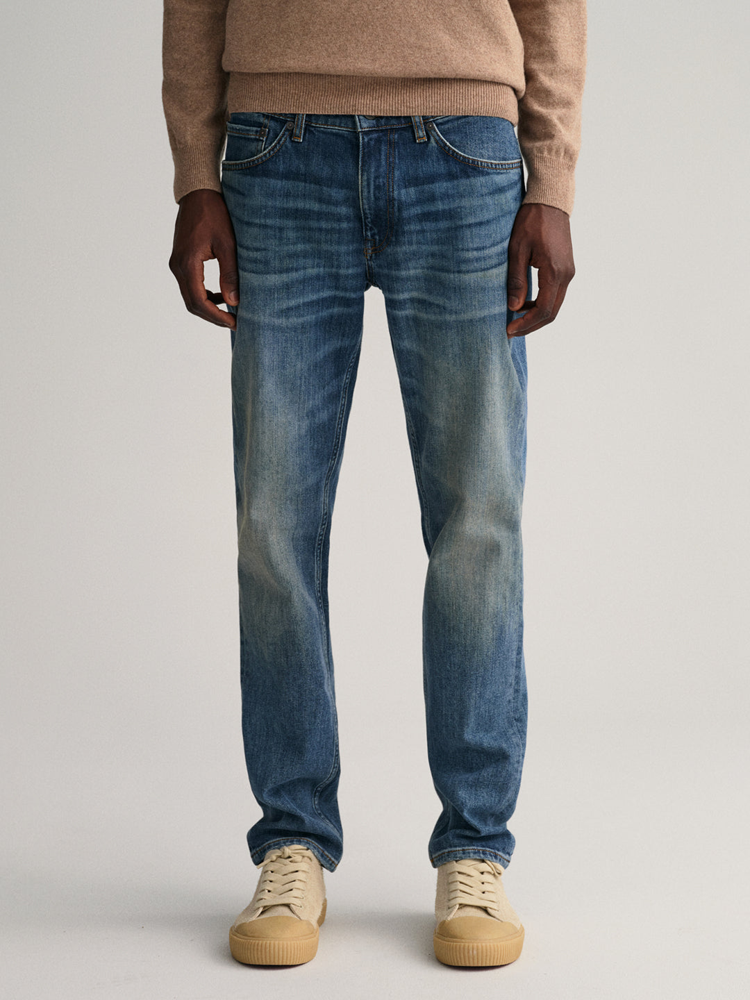 Gant Men Blue Washed Extra Slim Fit Jeans