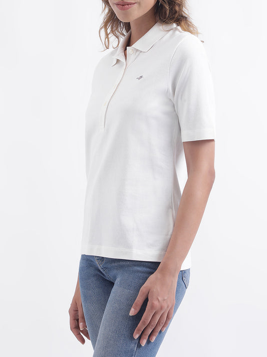 Gant White Fashion Slim Fit T-Shirt
