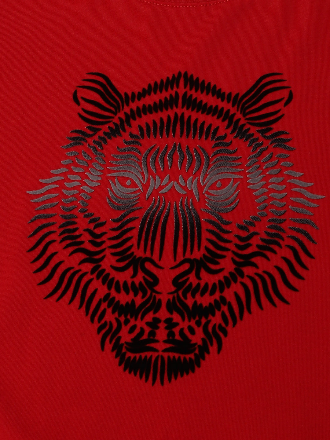 Antony Morato Kids Red Fashion Printed Slim Fit T-Shirt