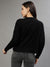 Dkny Women Solid Round Neck Full Sleeves Sweater