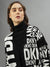 Dkny Women Printed Front Open Full Sleeves Sweater