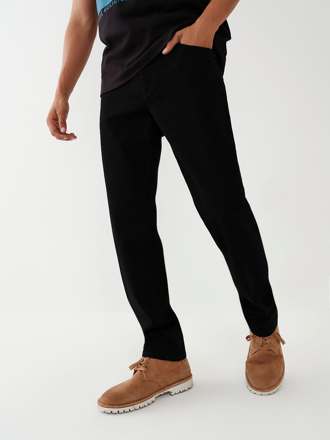 True Religion Skinny Black Mid Rise Jeans