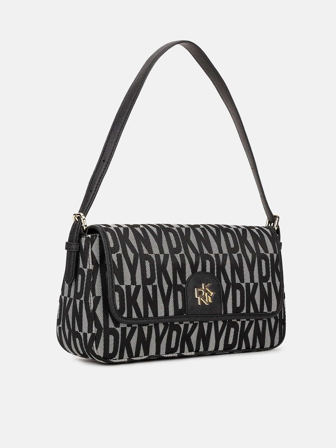 Dkny Women Black Printed Shoulder Bag