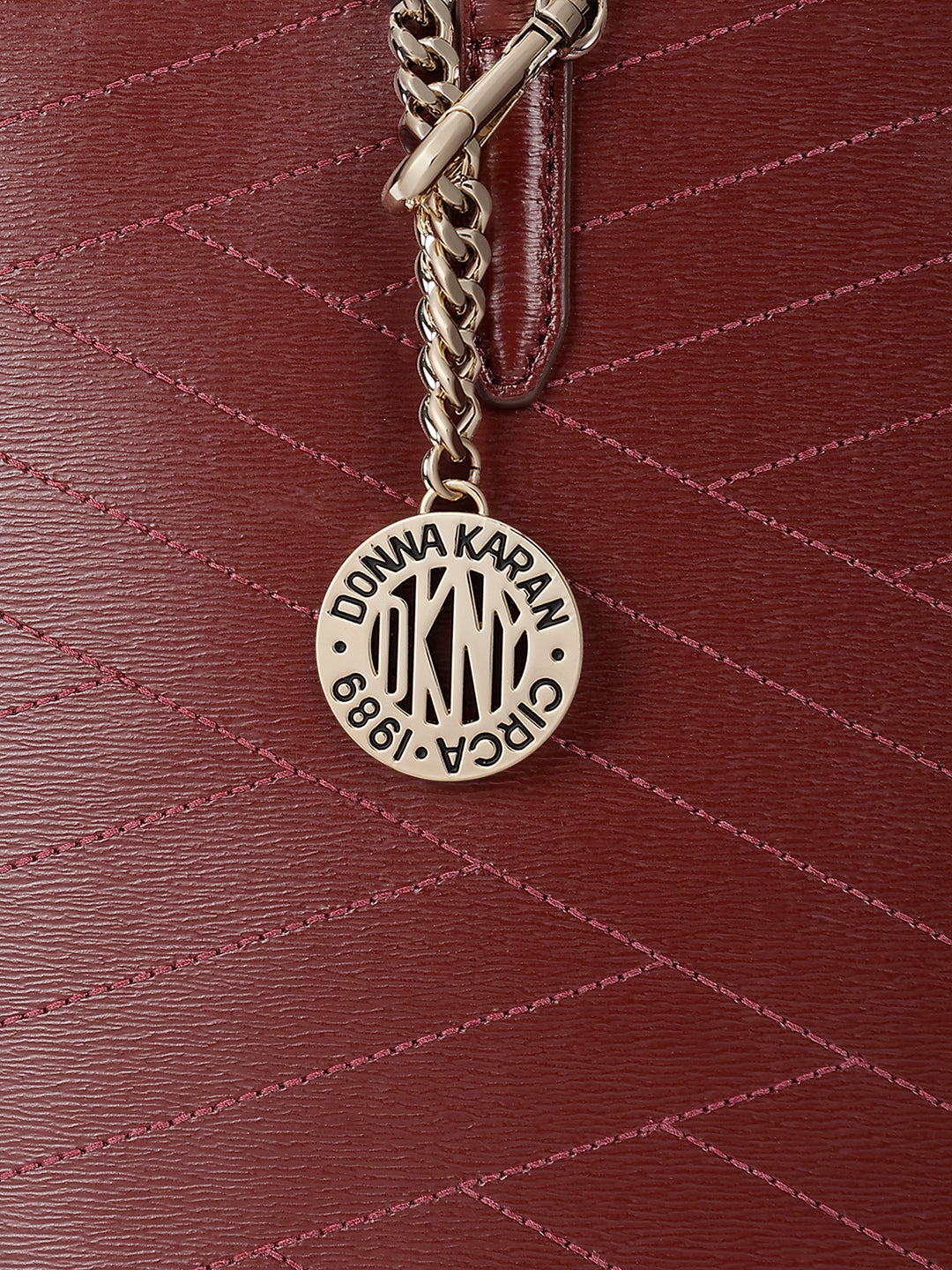 Dkny Women Red Solid Tote Bag