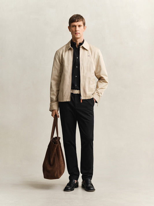 men's black shirt with black trouser