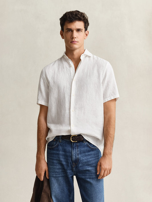 white linen shirts for men