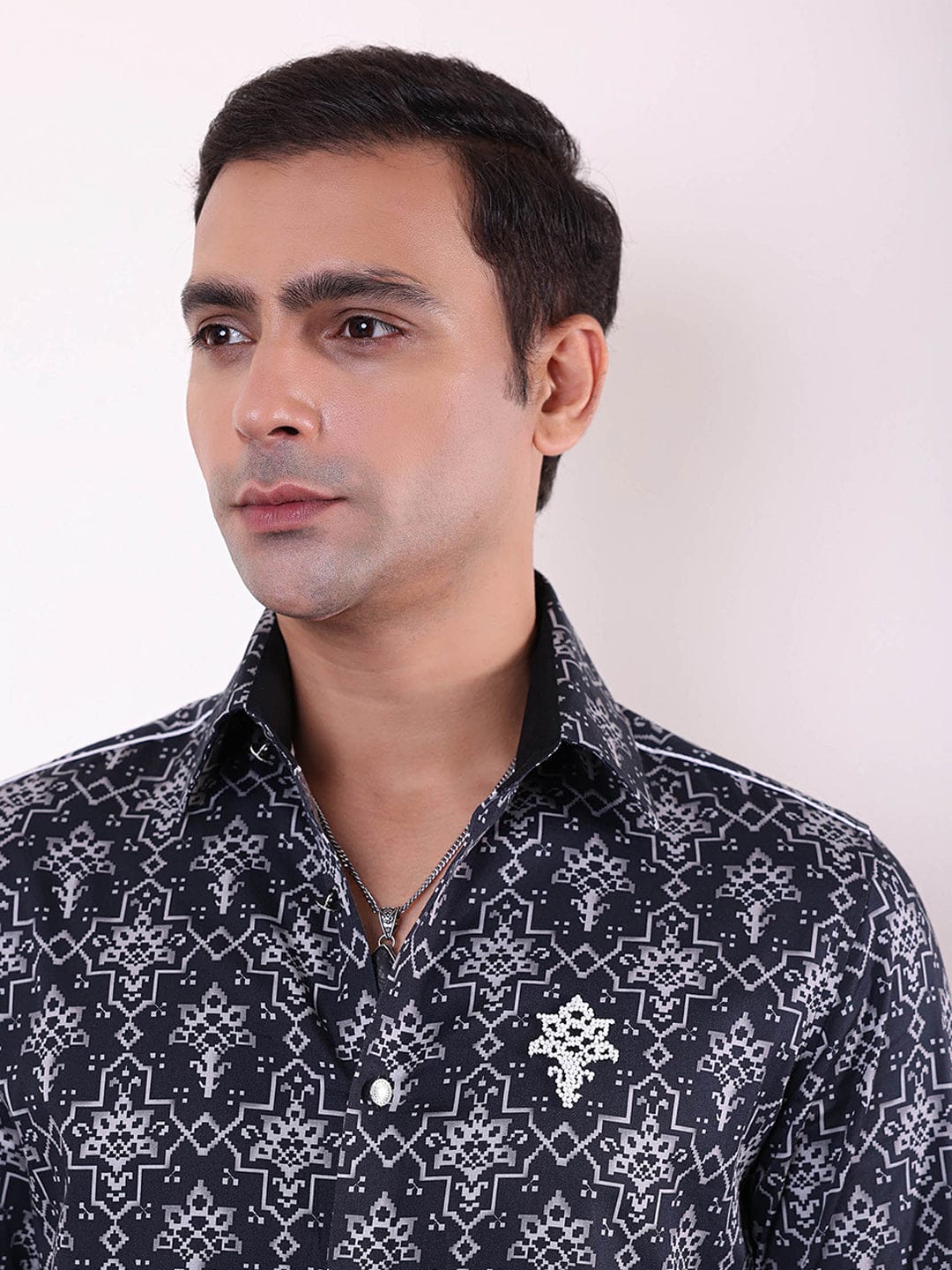 Abkasa Men Multi Collar Shirt