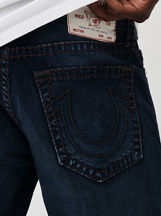 True Religion Super T Straight Blue Mid Rise Jeans