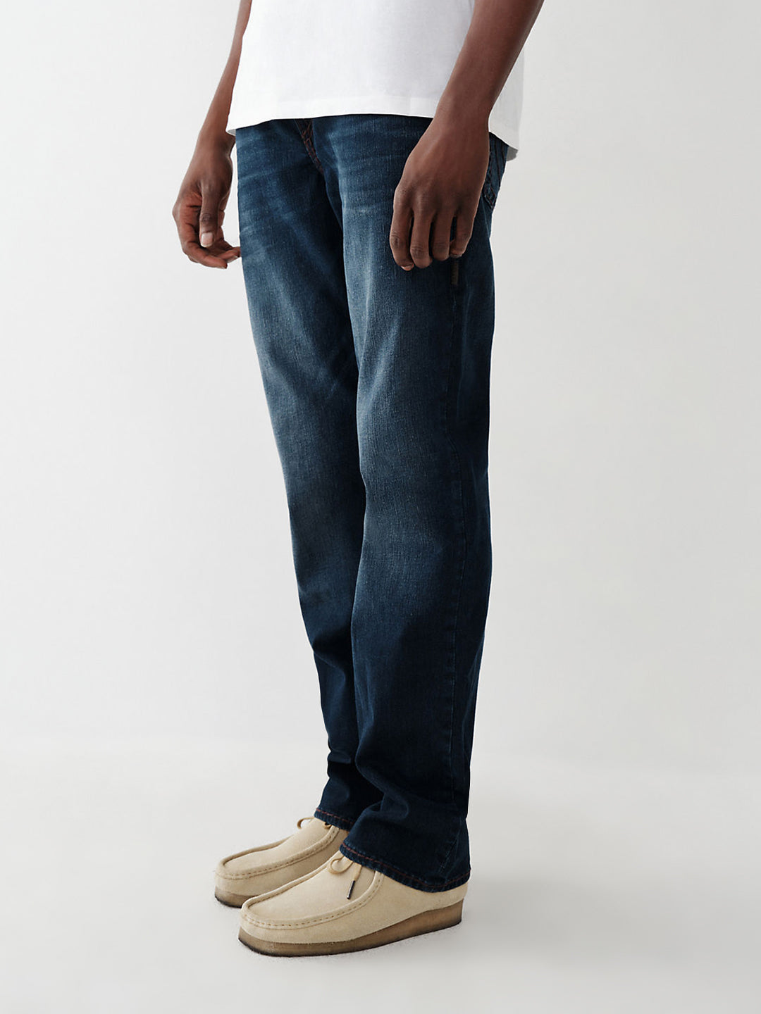 True Religion Super T Straight Blue Mid Rise Jeans