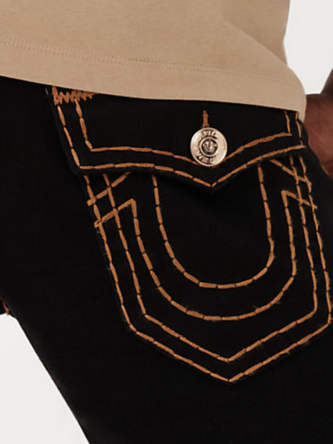 True Religion Super T Skinny Black Mid Rise Jeans