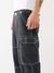 True Religion Men Black Solid Oversized Mid-Rise Trouser