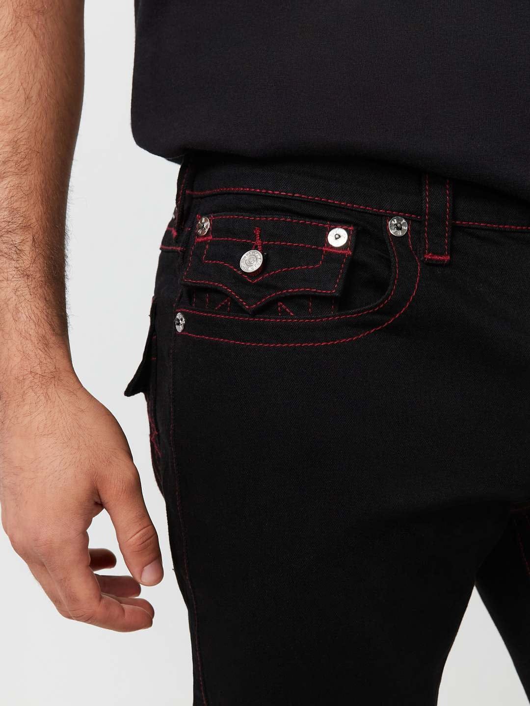 True Religion Men SN Ricky Straight Fit Mid Rise Jeans