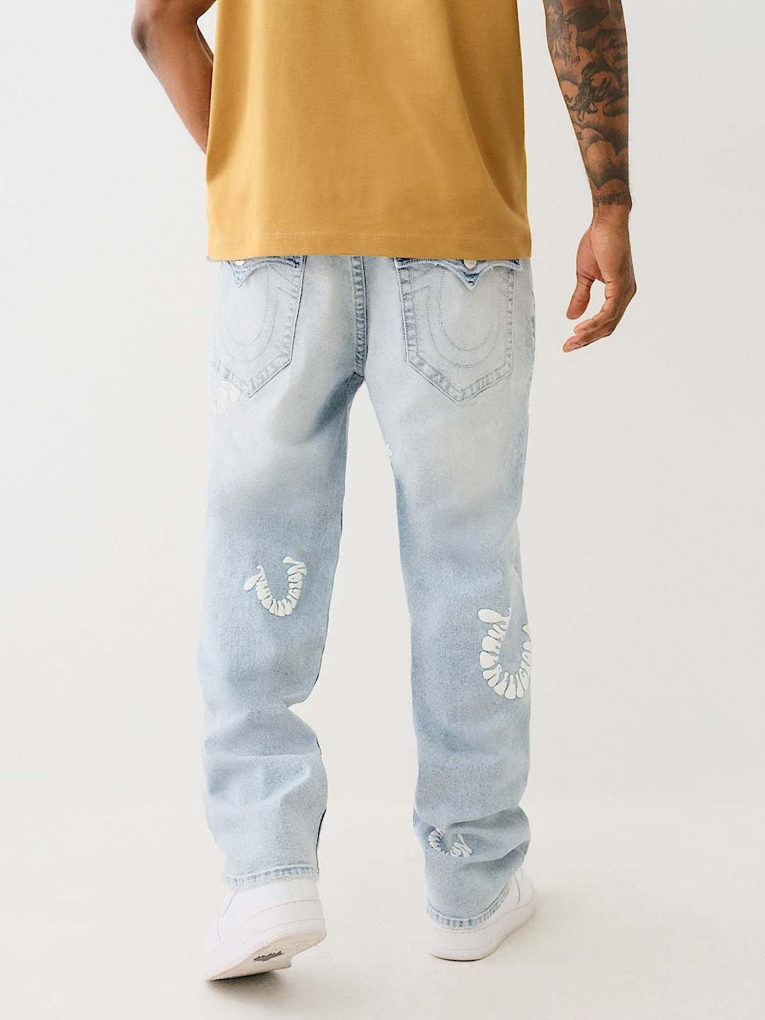 True Religion Men SN Bobby Oversized Fit Light Wash Jeans