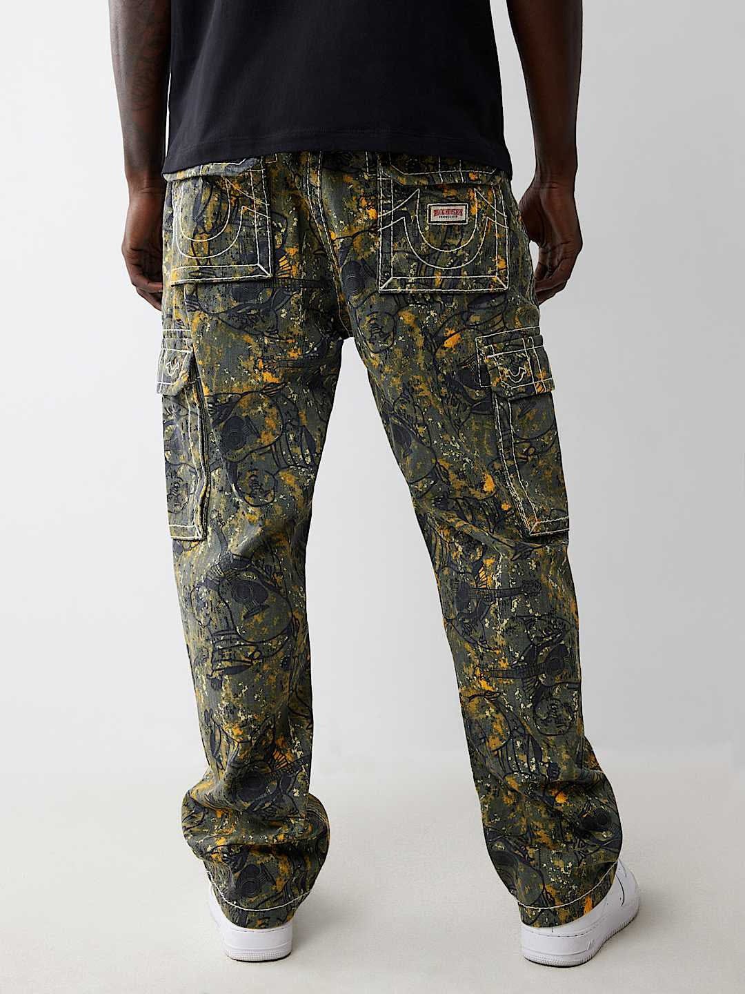 True Religion Men Multi Oversize Fit Printed Trouser