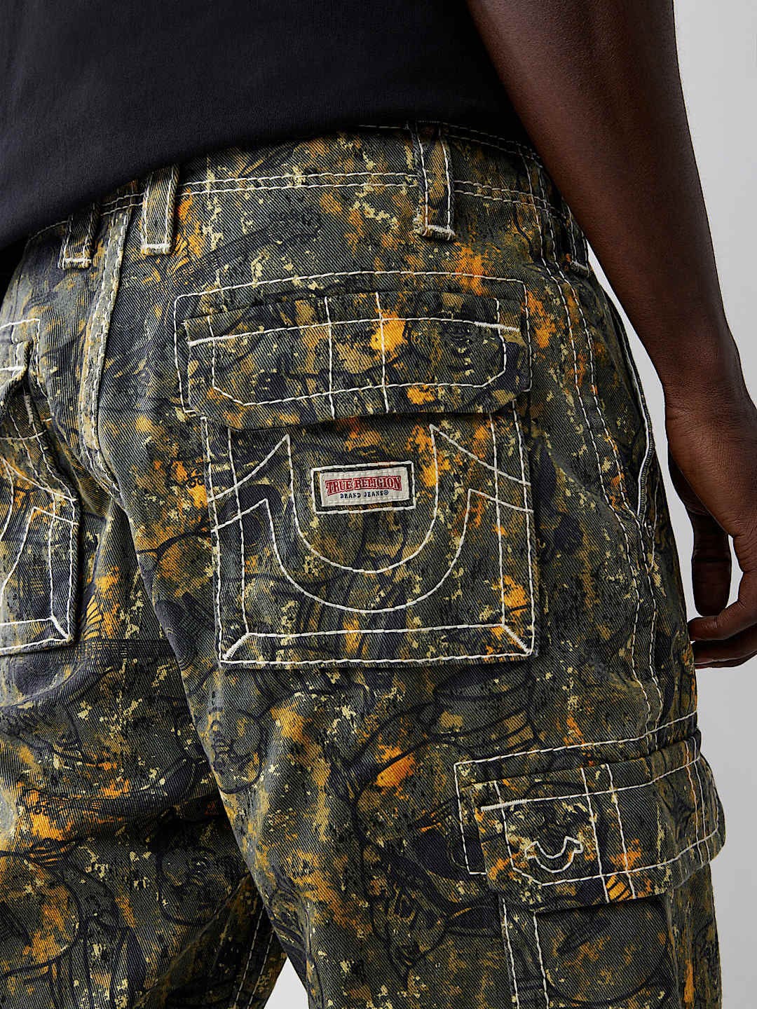 True Religion Men Multi Oversize Fit Printed Trouser