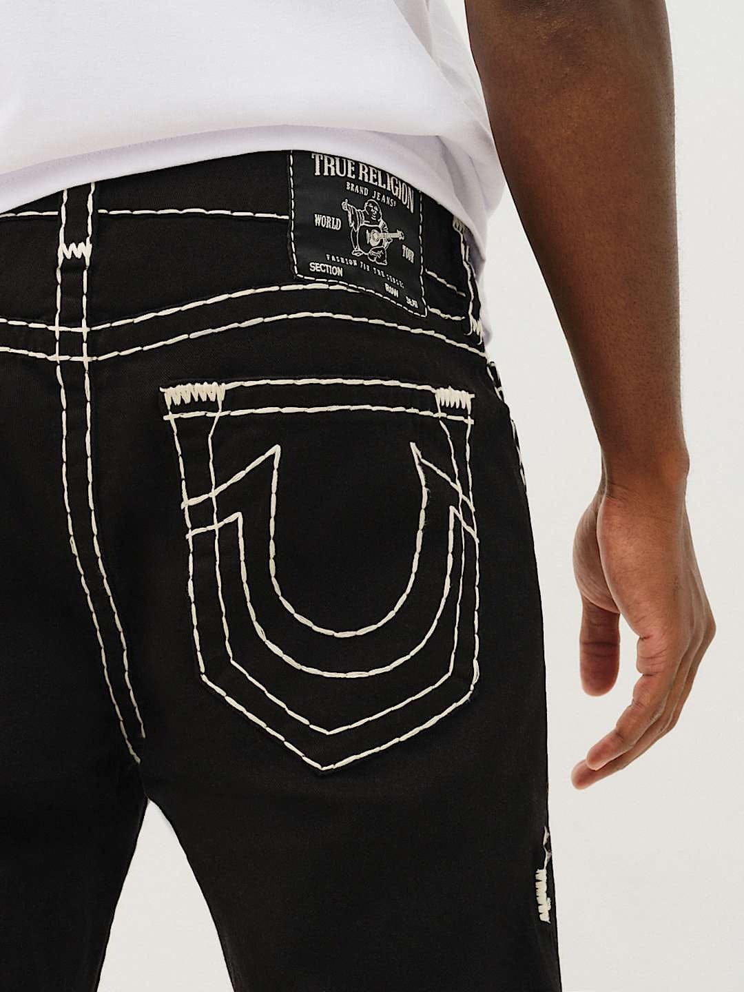 True Religion Men SUPER T Rocco Slim Fit Mid Rise Jeans