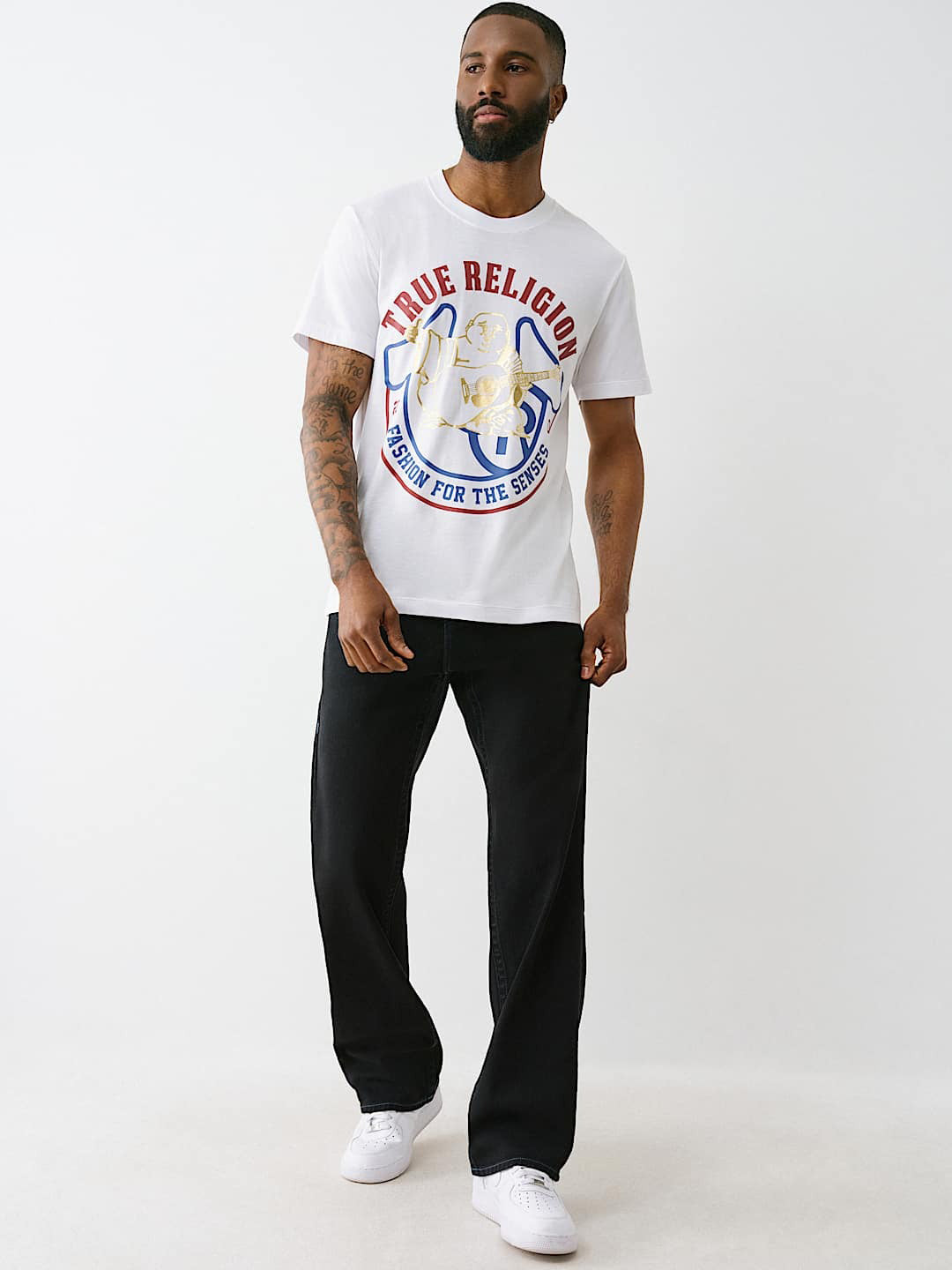 True Religion Men SN Mesh Billy Bootcut Fit Mid Rise Jeans