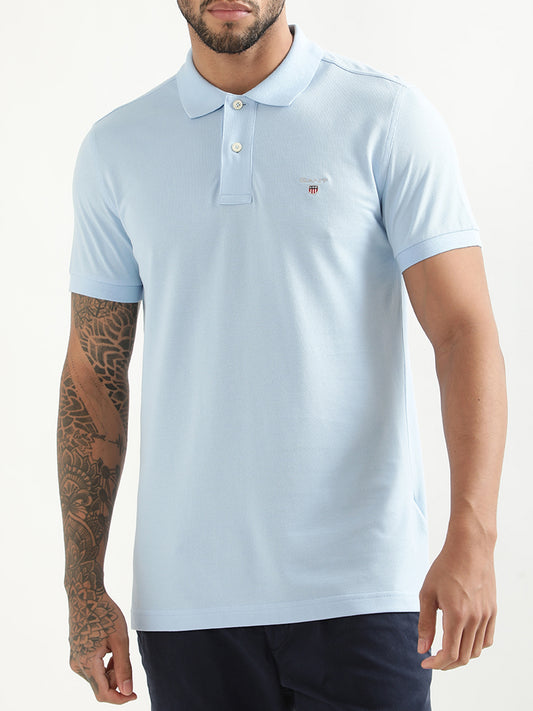Gant Blue Slim Fit Polo T-Shirt