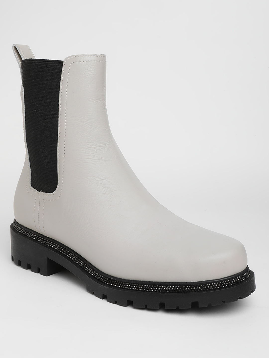 DKNY Women Off White Boots