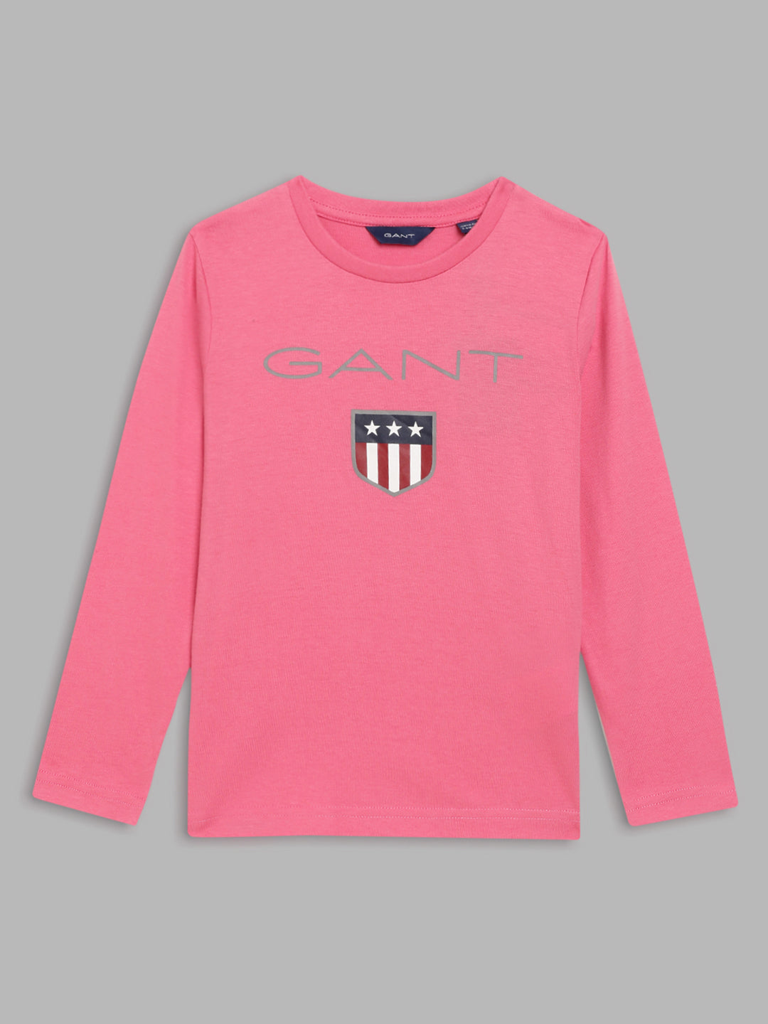 Gant Kids Pink Logo Regular Fit T-Shirt