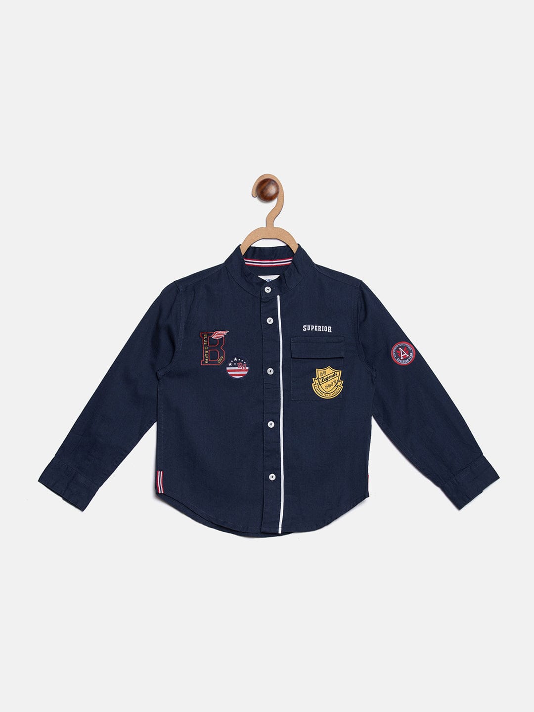 Blue Giraffe Boys Shirt