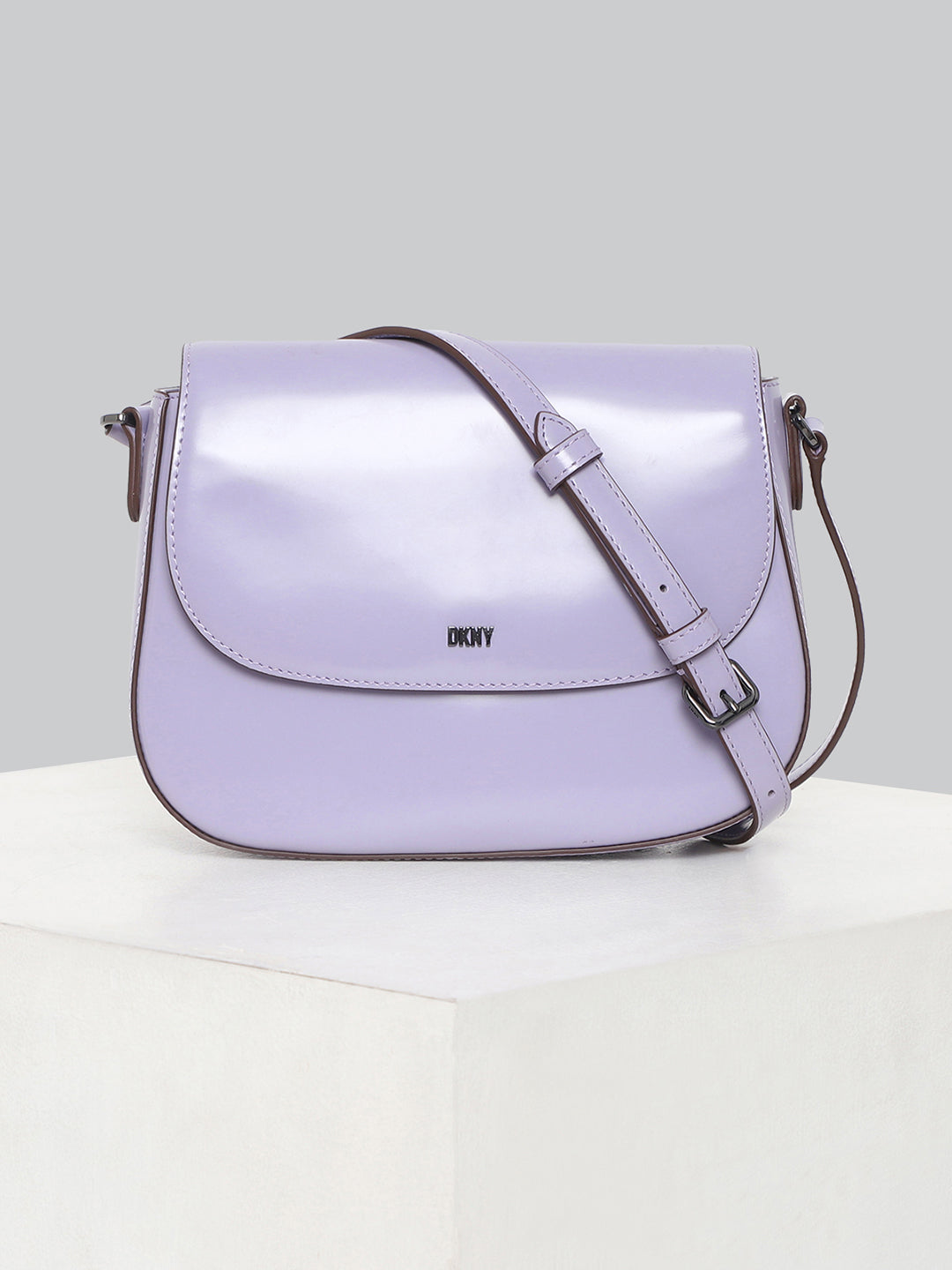 DKNY Women Lavender Solid Shoulder Bag