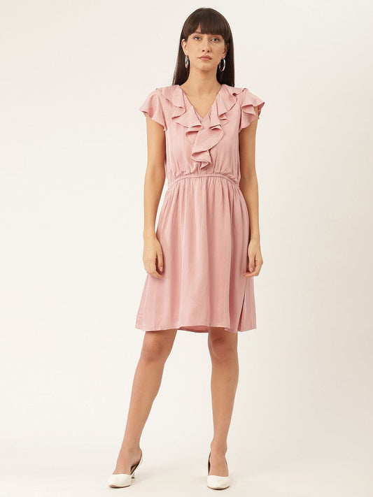 Elle Women V Neck Dress