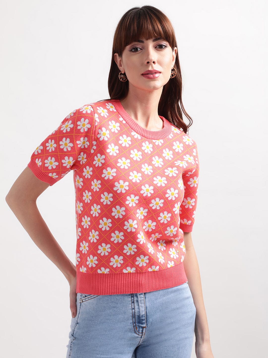 Elle Women Pink Top