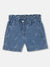 Elle Kids Girls Blue Printed Relaxed Fit Shorts