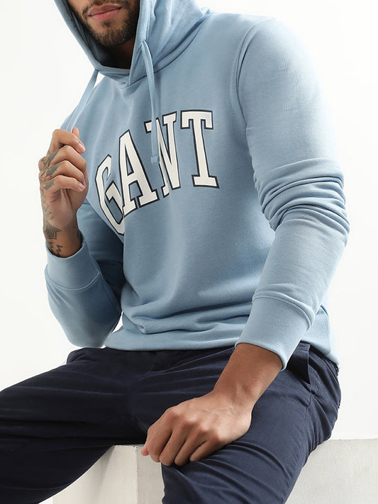 Gant Printed Md. Hooded Cotton Sweatshirt
