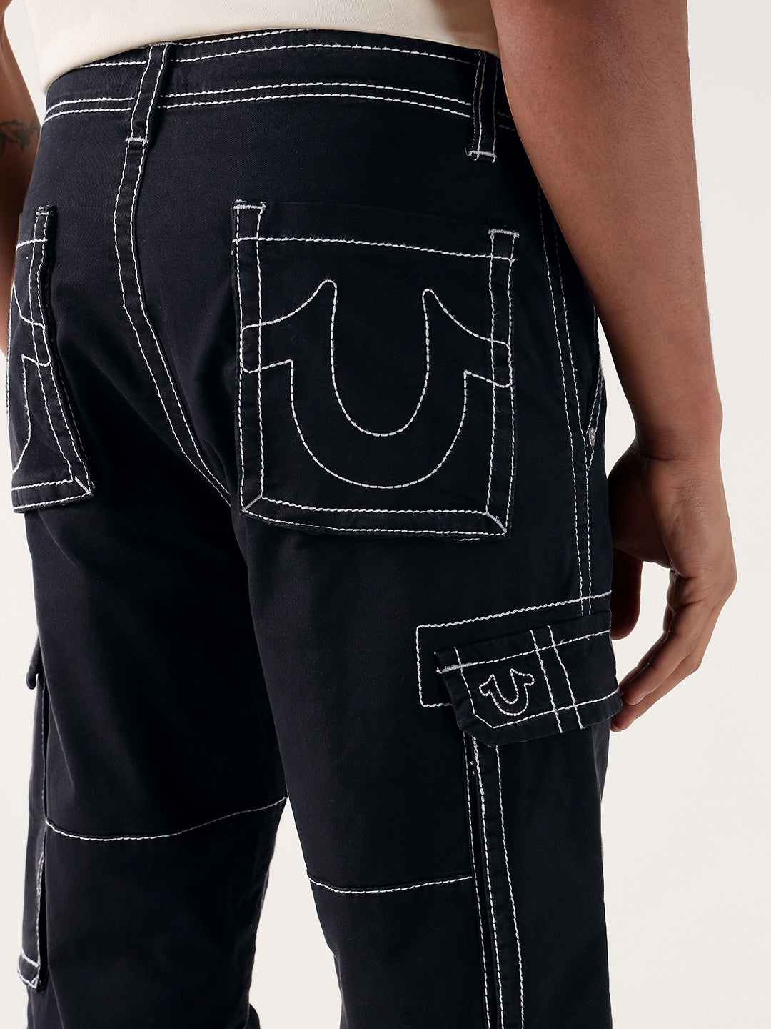 Shop TRUE RELIGION Men Black Relaxed Fit Cargo – Iconic India