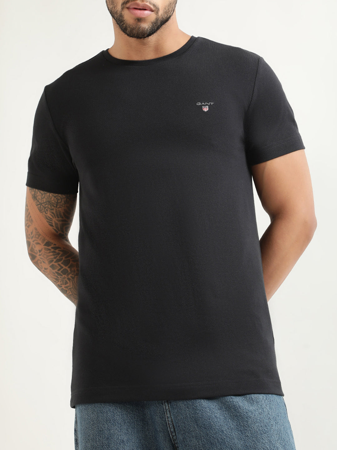 Gant Black Slim Fit T-Shirt