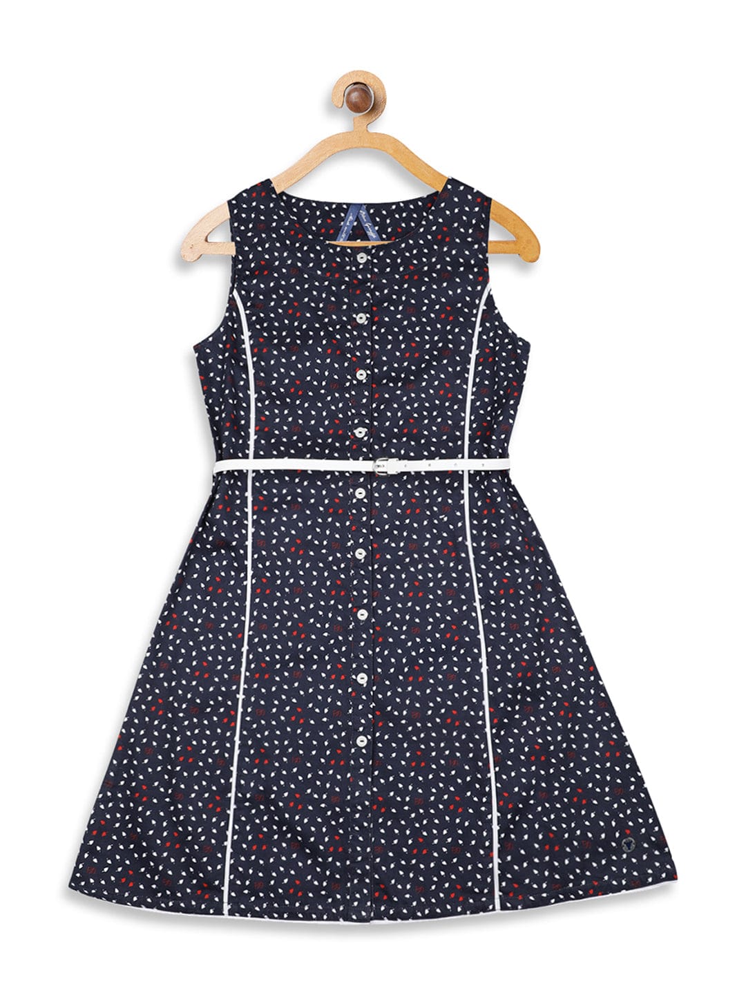 Blue Giraffe Girls Dress