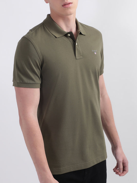 Gant Green Original Rugger Regular Fit Pique Polo T-Shirt