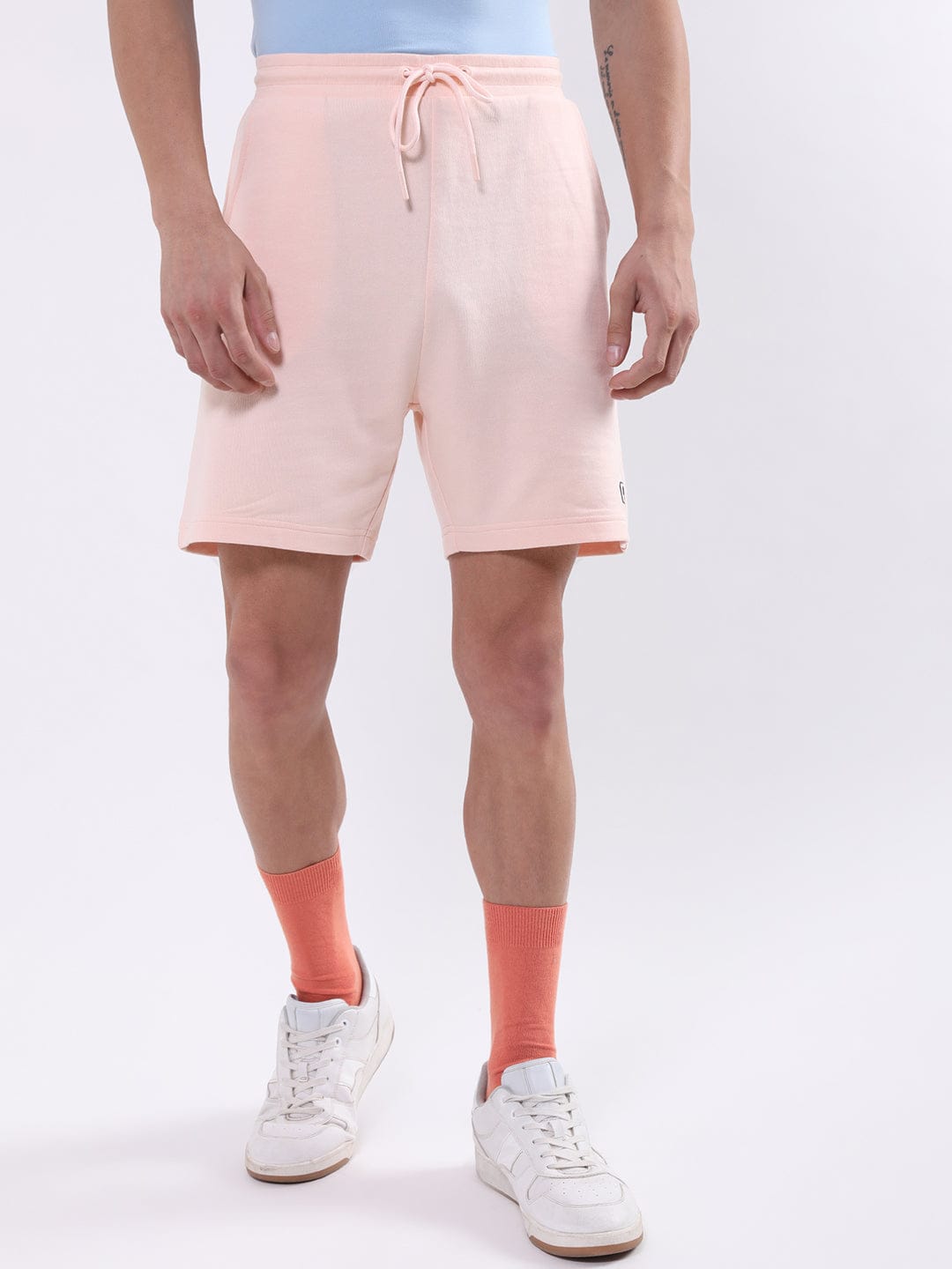 Iconic Men Pink Regular Fit Shorts