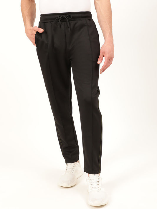 Lindbergh Men Black Solid Relaxed Fit Sweatpant