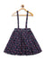 Elle Kids Girls Navy Printed Regular Fit Skirt