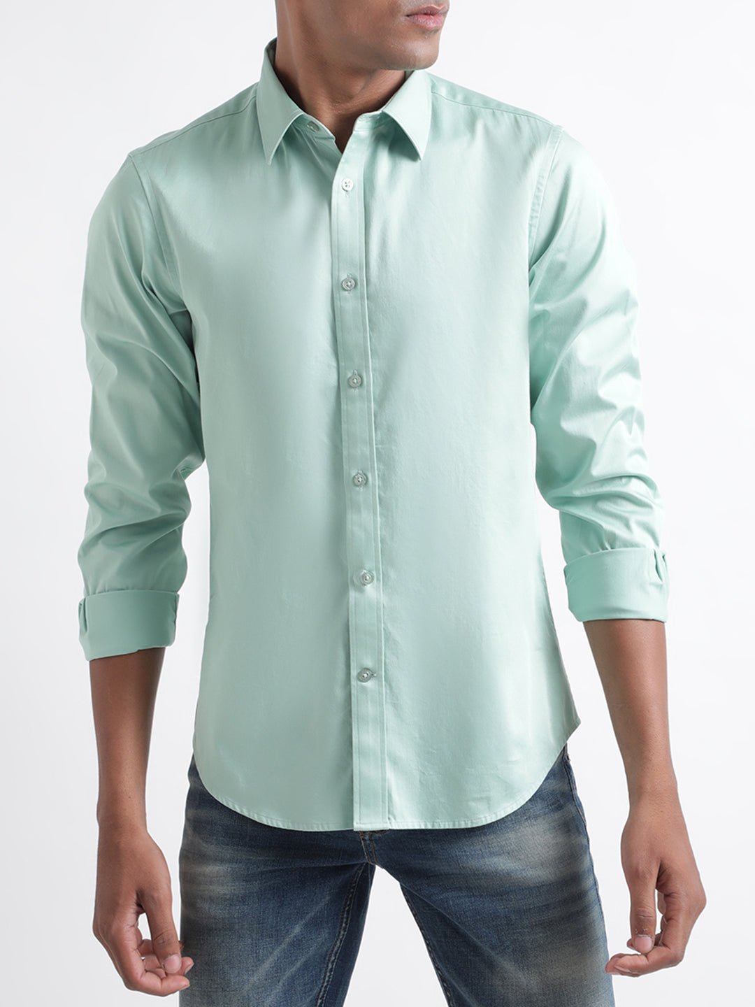 Iconic Green Slim Fit Shirt