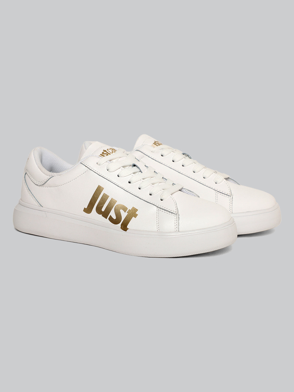 Just Cavalli Women White Sneakers